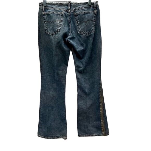 Paris Blues Originals Women's Size 4 Flare Wide Leg Frayed Waist Denim Jeans - Picture 3 of 8